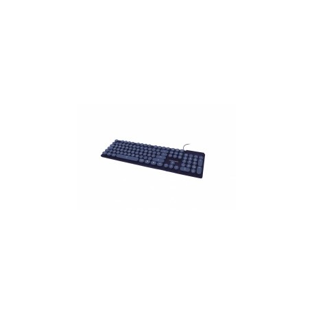 Teclado Perfect Choice Blue Round, Alámbrico, USB, Azul (Español)