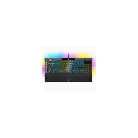 Teclado Gamer Corsair K100 RGB, Teclado Mecánico, Corsair OPX, Alámbrico, Negro (Inglés)