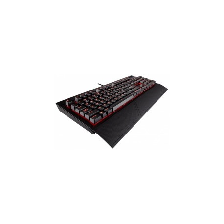 Teclado Gamer Corsair K68 LED Rojo, Teclado Mecánico, Cherry MX Red, Alámbrico, Negro (Español)