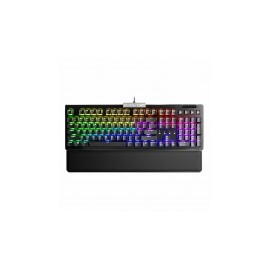Teclado Gamer EVGA Z15 RGB Multi, Teclado Mecánico, Switch Kailh Speed Bronze, Alámbrico, Negro (Español) ― ¡Compra y participa