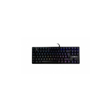 Teclado Gamer Game Factor KBG500 RGB, Teclado Mecánico, Switch KRED Red, Alámbrico, Negro (Español)