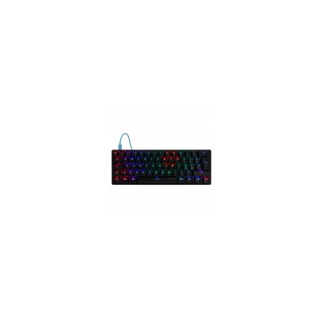 Teclado Gamer Game Factor KBG560 RGB, Teclado Mecánico, Switch Blue, Alámbrico, Negro (Español)