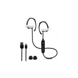 Fussion Acustic Audífonos Intrauriculares HP-5573WH, Inalámbrico, Bluetooth 4.1, Negro