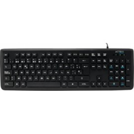 Teclado Acteck K400, Alámbrico, USB, Negro (Español)