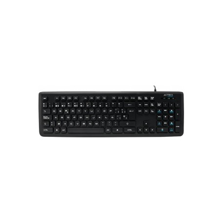 Teclado Acteck K400, Alámbrico, USB, Negro (Español)