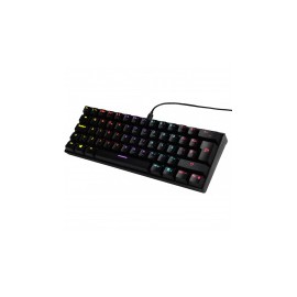 Teclado Gamer Ocelot Gaming OGMK03 RGB, Teclado Mecánico, Switch Blue, Alámbrico, Negro (Español)