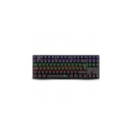 Teclado Gamer T-Dagger Bora Rainbow T-TGK313 TKL RGB, Teclado Mecánico, Switch Red, Alámbrico, Negro (Español)