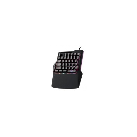 Teclado Gamer Naceb Atheris RGB Una Mano, Alámbrico, Negro