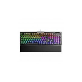 Teclado Gamer EVGA Z15 RGB Multi, Teclado Mecánico, Switch Kailh Speed Silver, Alámbrico, Negro (Español) ― ¡Compra y participa