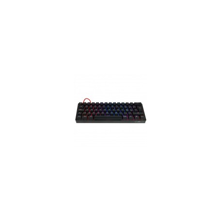 Teclado Gamer Game Factor KBG560 RGB, Teclado Mecánico, Switch Red, Alámbrico, Rojo (Español)