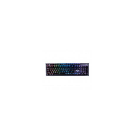 Teclado Gamer XPG Mage RGB, Teclado Mecánico, Switch Kailh Red, Alámbrico, Gris Metálico (Español)