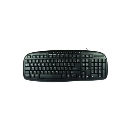 Teclado Easy Line 993384, Alámbrico, USB, Negro (Español)