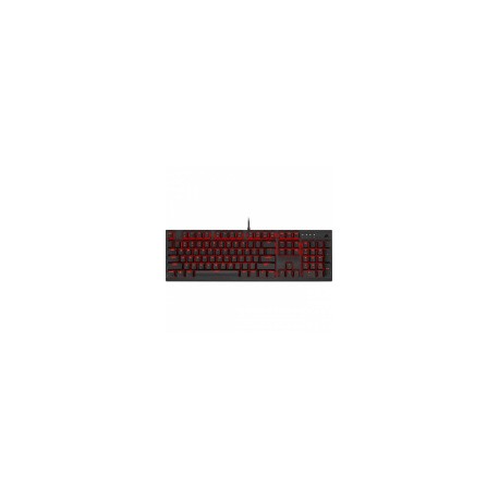 Teclado Gamer Corsair K60 PRO Red, Teclado Mecánico, Switch Cherry Viola, Alámbrico, Negro (Español)
