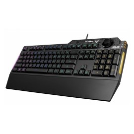 Teclado Gamer ASUS TUF Gaming K1 RGB, Alámbrico, Negro (Inglés)