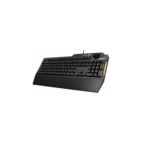 Teclado Gamer ASUS TUF Gaming K1 RGB, Alámbrico, Negro (Inglés)