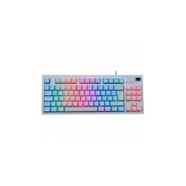 Teclado Gamer VSG Quasar RGB, Teclado Mecánico, Switch Brown, Alámbrico, Blanco (Español)