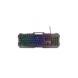Teclado Gamer Vortred Rogue RGB, Alámbrico, Negro (Español)