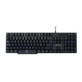 Teclado Perfect Choice PC-200970, Alámbrico, USB, Negro - Resistente a Derrames (Español)