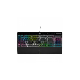 Corsair Teclado K55 RGB PRO XT, Alámbrico, USB, Negro (Español)