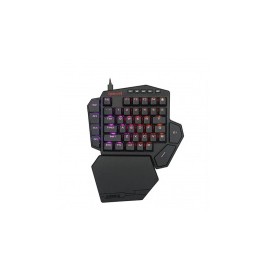 Teclado Gamer Redragon Diti K585 RGB Una Mano, One Handed, Teclado Mecánico, Switch Outemu Blue, Alámbrico, Negro (Inglés)