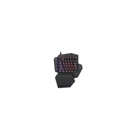 Teclado Gamer Redragon Diti K585 RGB Una Mano, One Handed, Teclado Mecánico, Switch Outemu Blue, Alámbrico, Negro (Inglés)