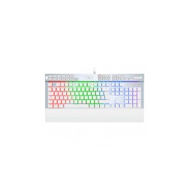 Teclado Gamer Redragon YAMA K550 RGB, Teclado Mecánico, Switch Redragon Purple, Alámbrico, Blanco (Español)