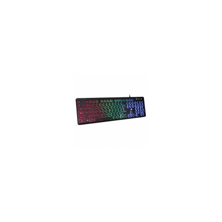 Teclado BRobotix 963098, Alámbrico, USB, Negro (Español)