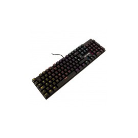 Teclado Gamer Vortred Bastion RGB, Teclado Mecánico, Switch Xinda Blue, Alámbrico, Negro (Español)