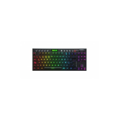 Teclado Gamer Redragon HORUS K618 RGB, Teclado Mecánico, Switch Red Ultra, Inalámbrico, Negro (Español)
