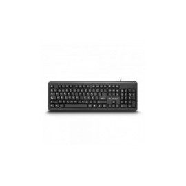 Teclado True Basix Estándar TB-01005, Alámbrico, 1.4 Metros, USB, Negro (Inglés)