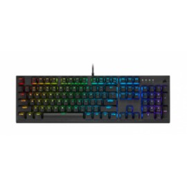 Teclado Gamer Corsair K60 RGB PRO Low, Teclado Mecánico, Cherry MX RGB, Alámbrico, Negro (Inglés)