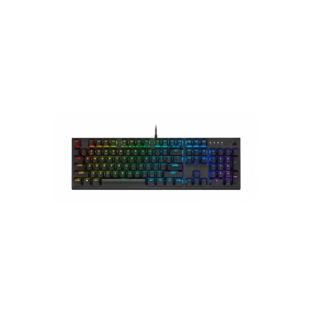 Teclado Gamer Corsair K60 RGB PRO Low, Teclado Mecánico, Cherry MX RGB, Alámbrico, Negro (Inglés)