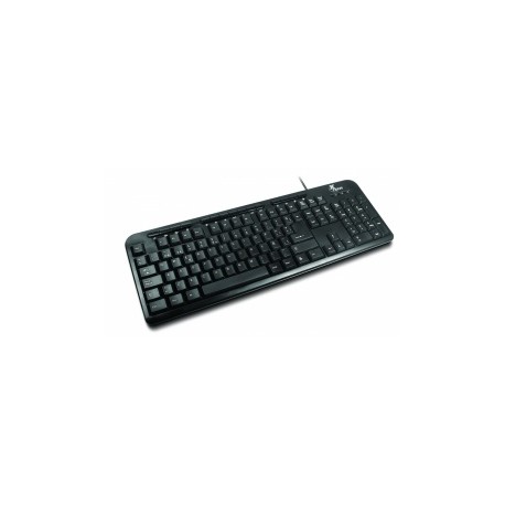 Teclado Xtech Multimedia XTK-130, Alámbrico, USB, Negro (Español)