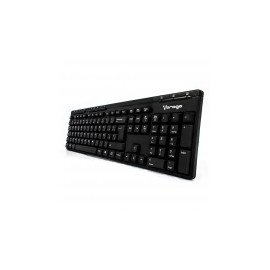 Teclado Vorago KB-202, Alámbrico, USB, Negro (Español)