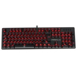 Teclado Gamer Primus Ballista 100T LED Rojo, Teclado Mecánico, Switch Marrón Primus, Alámbrico, Negro (Español)