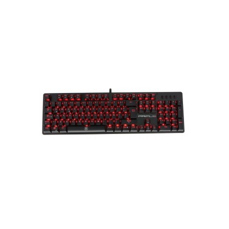 Teclado Gamer Primus Ballista 100T LED Rojo, Teclado Mecánico, Switch Marrón Primus, Alámbrico, Negro (Español)