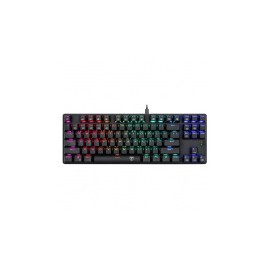 Teclado Gamer T-Dagger Bora RGB, Teclado Mecánico, Switch Blue, Alámbrico, Negro (Español)