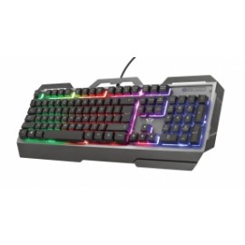 Teclado Gamer Trust GXT 856 Torac RGB, Alámbrico, Negro (Español)