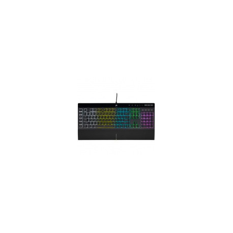 Teclado Gamer Corsair K55 RGB PRO, Alámbrico, Negro (Español)