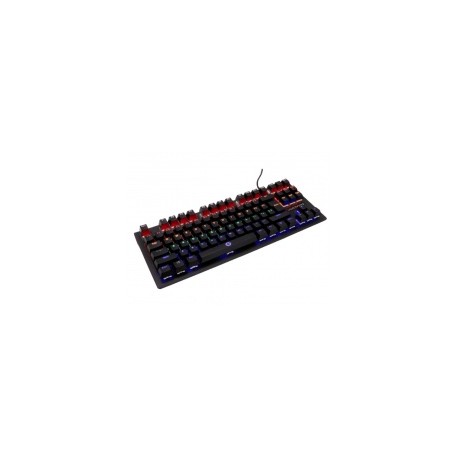Teclado Gamer Vortred Alpha RGB, Teclado Mecánico, Alámbrico, Negro (Español)