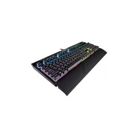 Teclado Gamer Corsair Strafe RGB MK.2, Teclado Mecánico, Cherry MX Red, Alámbrico, Negro (Español)