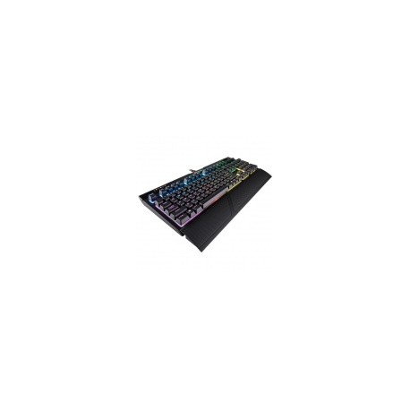 Teclado Gamer Corsair Strafe RGB MK.2, Teclado Mecánico, Cherry MX Red, Alámbrico, Negro (Español)