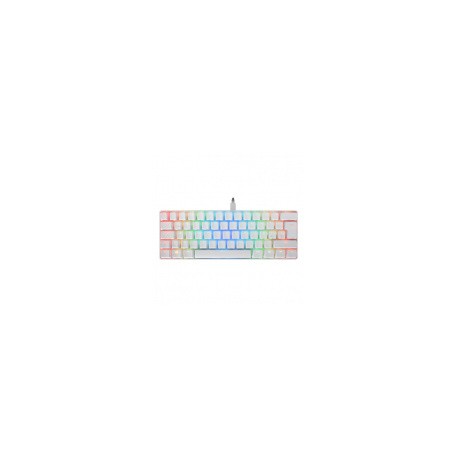 Teclado Gamer VSG Mintaka RGB 60%, Teclado Mecánico, Switch Kailh Brown, Alámbrico, Blanco (Español)
