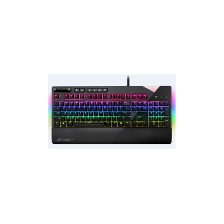 Teclado Gamer ASUS XA01 ROG Strix Flare RGB, Teclado Mecánico, Cherry MX Red, Alámbrico, Negro (Inglés)