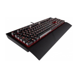 Teclado Gamer Corsair K68 LED Rojo, Teclado Mecánico, Cherry MX Red, Alámbrico, Negro (Español)