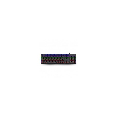 Teclado Gamer T-Dagger Naxos T-TGK310 RGB, Teclado Mecánico, Switch Red, Alámbrico, Negro (Español)