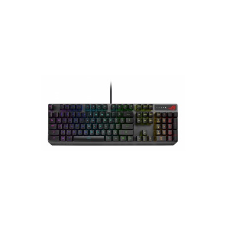Teclado Gamer ASUS XA05 ROG Strix Scope RX, Teclado Mecánico, Switch ROGC RX Blue, Alámbrico, Negro (Inglés)