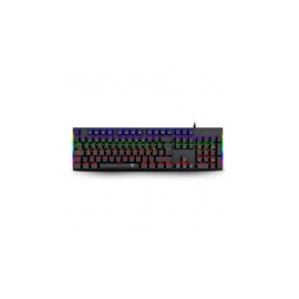 Teclado Gamer T-Dagger Naxos T-TGK310 RGB, Teclado Mecánico, Switch Red, Alámbrico, Negro (Español)
