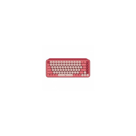 Teclado Logitech POP, RF Inalámbrico + Bluetooth, Rosa (Español)
