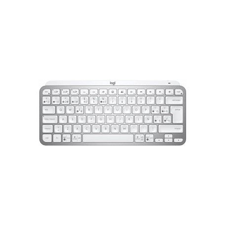 Teclado Logitech MX Keys Mini, Inalámbrico, RF Wireless/Bluetooth, Blanco (Español)